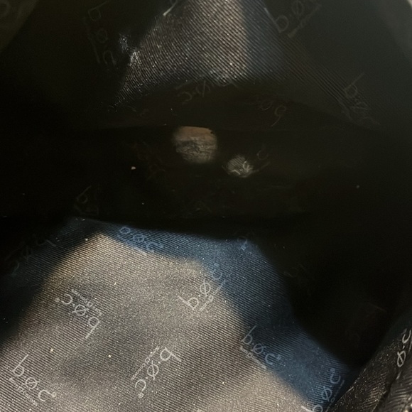 B.O.C Black Leather Double Handles Large Bag BLEMISH - Picture 9 of 10